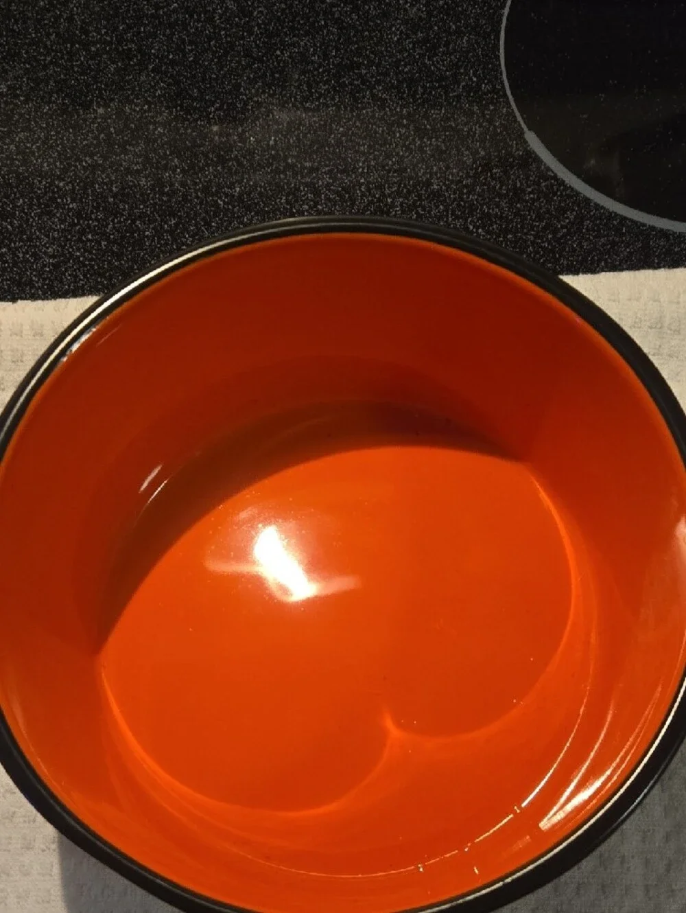 Rae Dunn Halloween Orange and Black Pet Dish